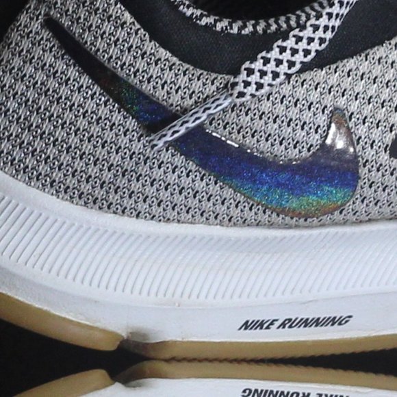 Nike Size 8 Grey & Black Running Shoes B09258-100 - Picture 5 of 7